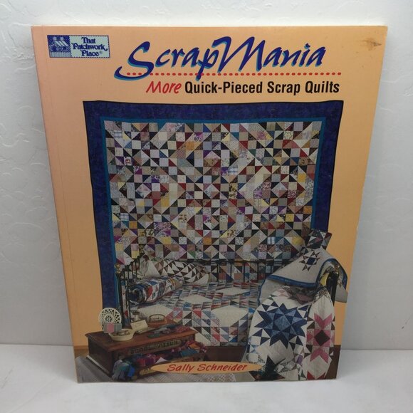 Vintage 1994 ScrapMania More Quick-Pieced Scrap Quilts Book Sally Schneider - Picture 1 of 11